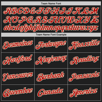 Custom Black Red-Cream Authentic Throwback Basketball Jersey - Sky-Custom