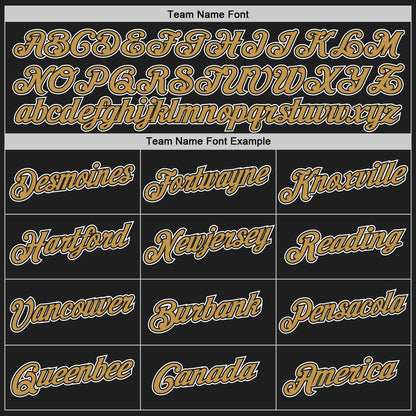 Custom Black Old Gold-White Authentic Throwback Basketball Jersey - Sky-Custom