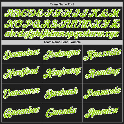 Custom Black Neon Green-White Authentic Throwback Basketball Jersey - Sky-Custom