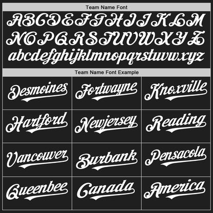 Custom Black White Pinstripe Authentic Baseball Jersey - Sky-Custom
