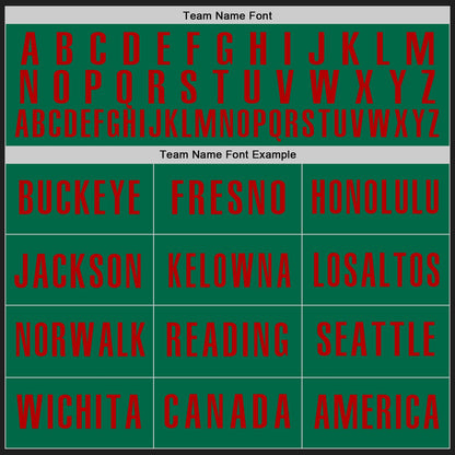 Custom Black Kelly Green-Red Authentic Baseball Jersey - Sky-Custom