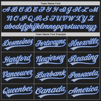 Custom Black Thunder Blue-Gray Authentic Baseball Jersey - Sky-Custom