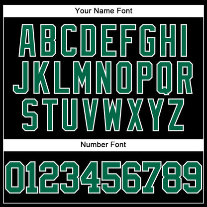Custom Black Kelly Green-White Mesh Authentic Throwback Baseball Jersey - Sky-Custom
