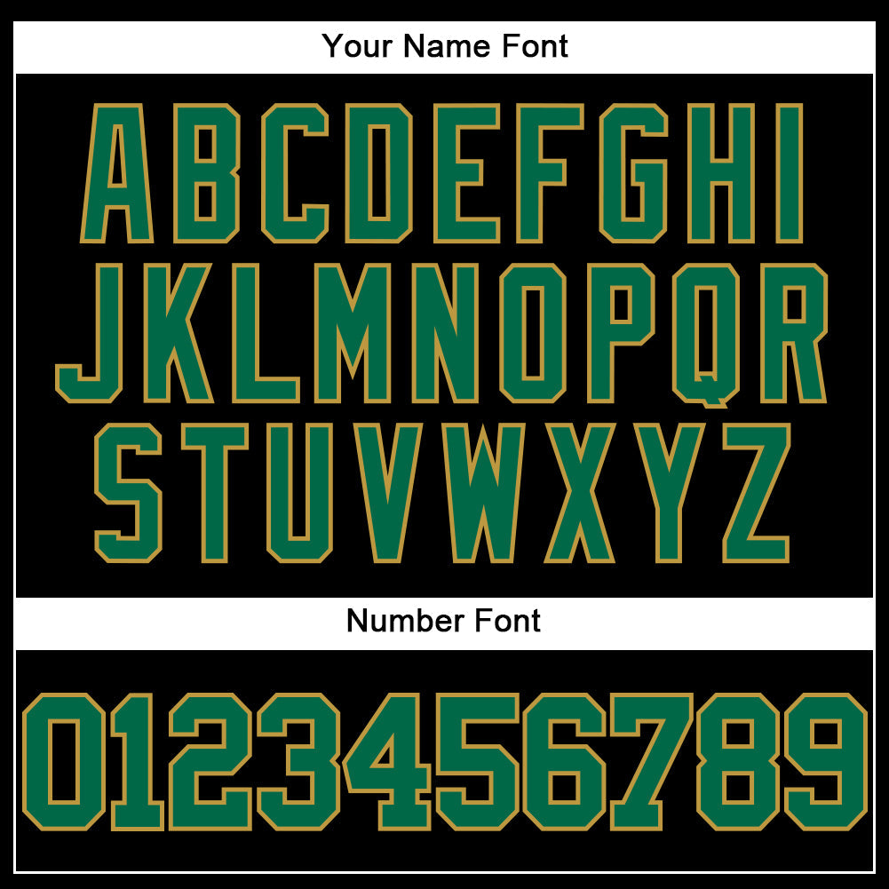 Custom Black Kelly Green-Old Gold Mesh Authentic Throwback Baseball Jersey - Sky-Custom