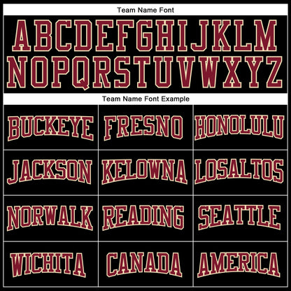 Custom Black Cream-Crimson Mesh Authentic Football Jersey - Sky-Custom