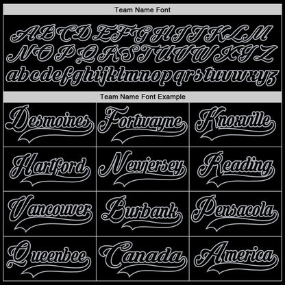 Custom Black Gray Hockey Lace Neck Jersey - Sky-Custom