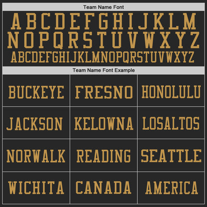 Custom Black Old Gold Mesh Authentic Throwback Football Jersey - Sky-Custom