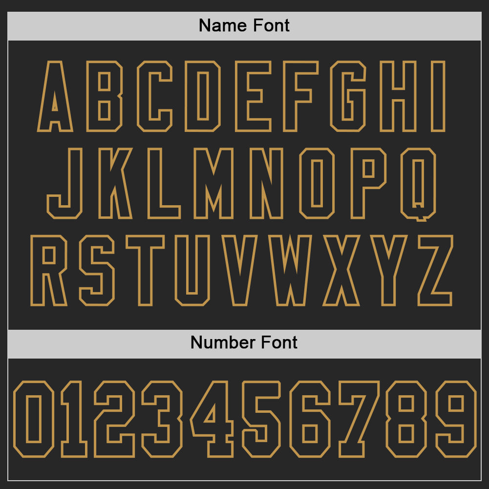 Custom Black Old Gold Mesh Authentic Throwback Football Jersey - Sky-Custom