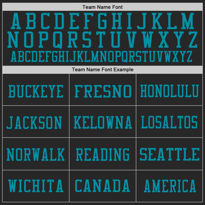 Custom Black Pink-Teal Mesh Authentic Throwback Football Jersey - Sky-Custom