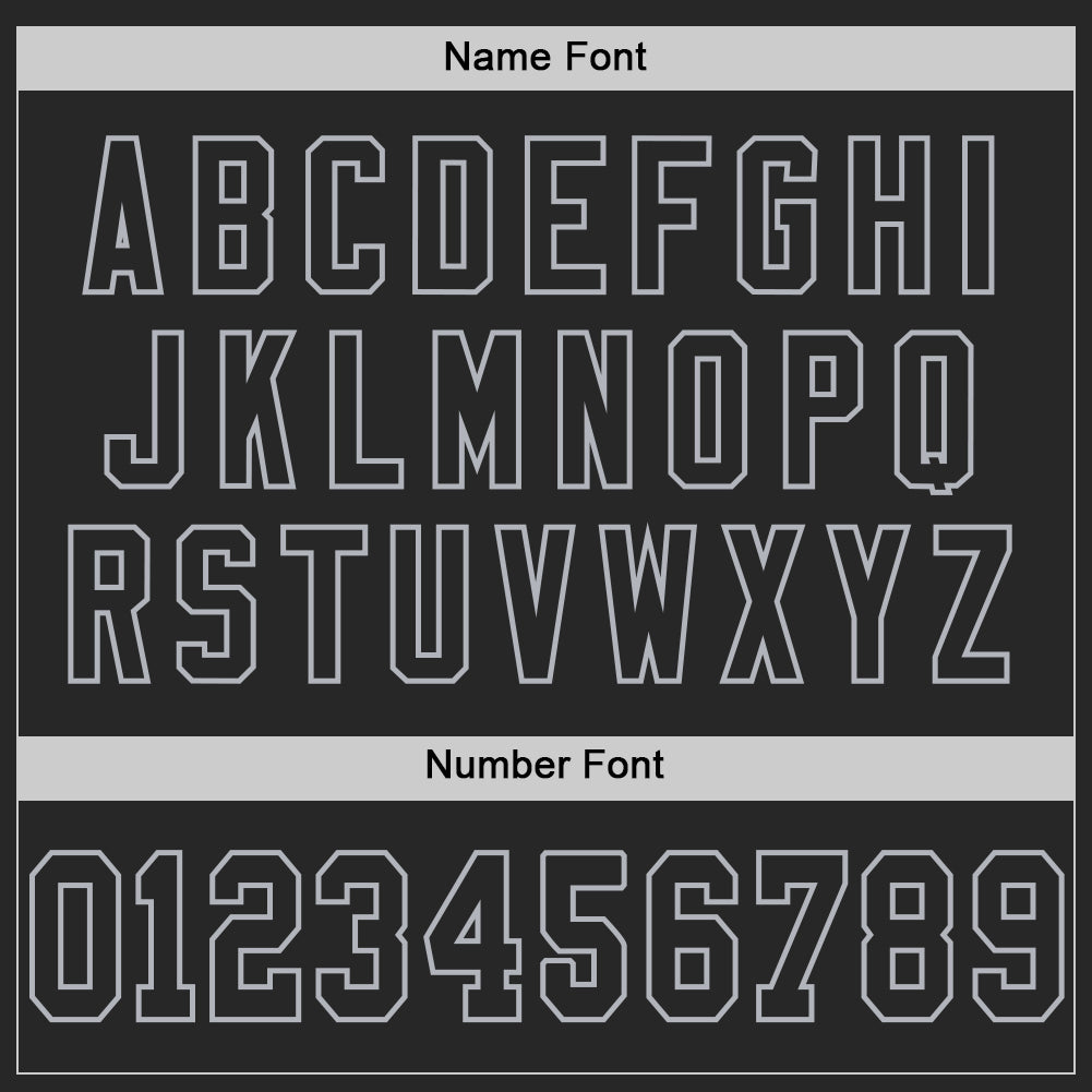 Custom Black Gray Mesh Authentic Throwback Football Jersey - Sky-Custom