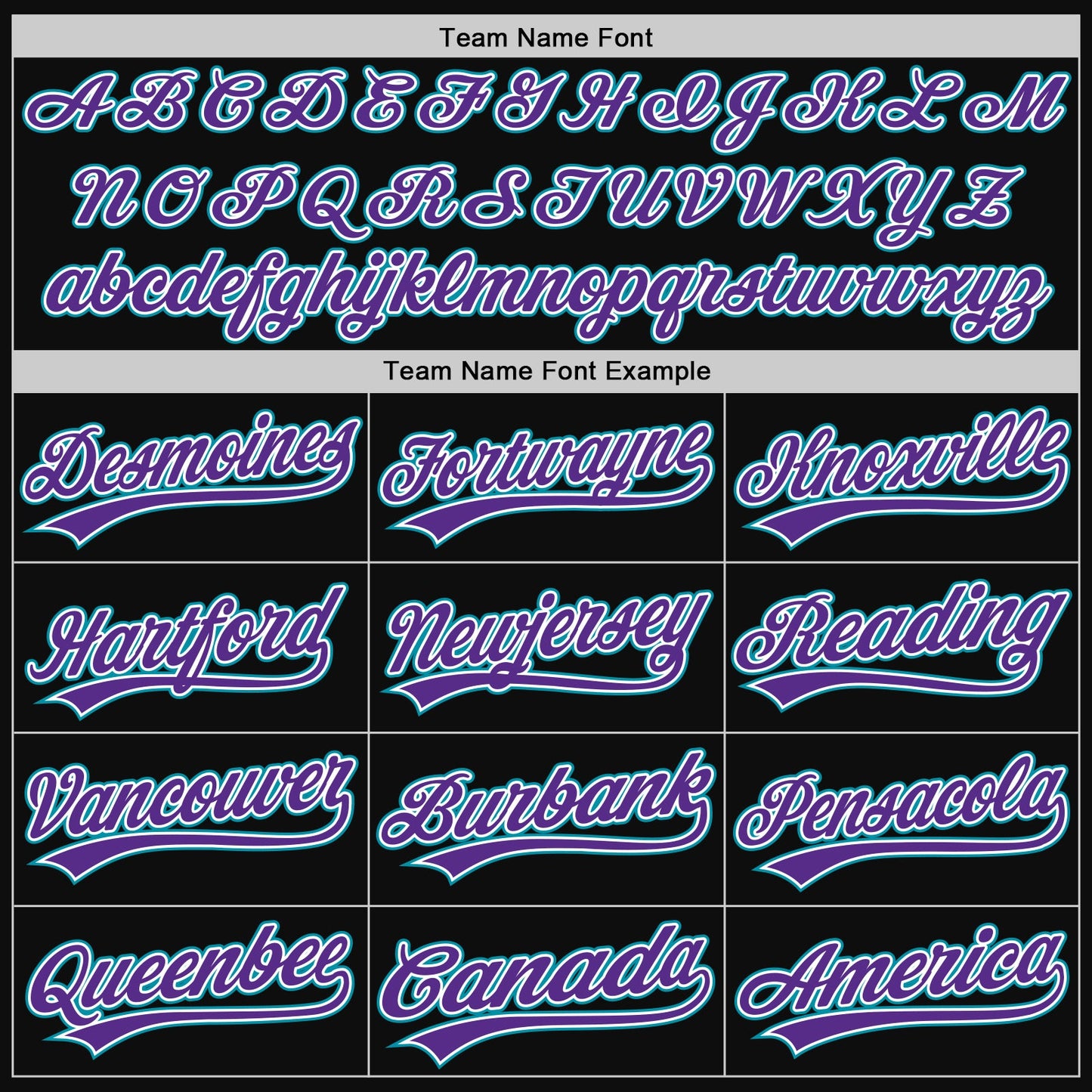 Custom Black Teal-Purple Authentic Throwback Baseball Jersey - Sky-Custom