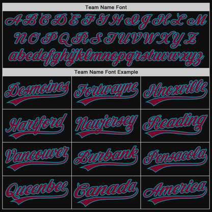 Custom Black Maroon-Yellow Authentic Throwback Baseball Jersey - Sky-Custom