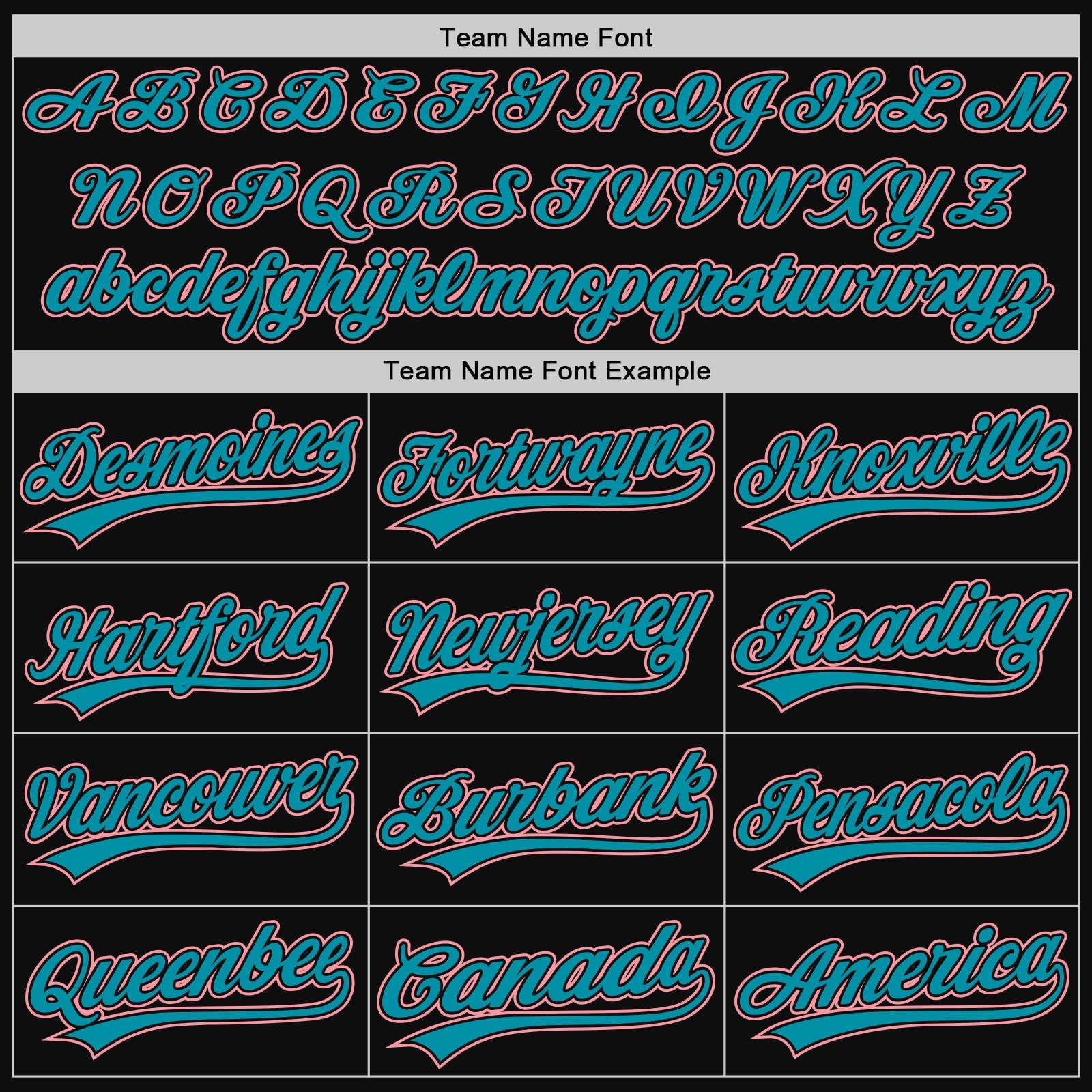 Custom Black Teal-Medium Pink Authentic Throwback Baseball Jersey - Sky-Custom