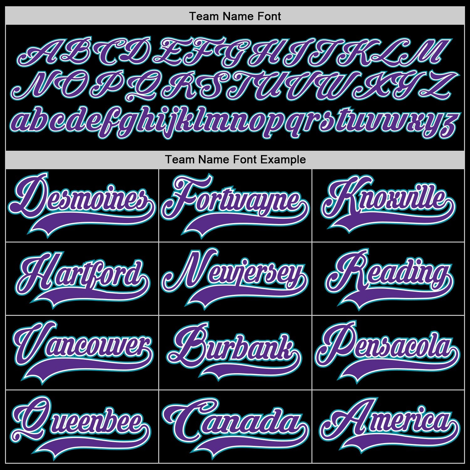 Custom Black Teal-Purple Hockey Jersey - Sky-Custom