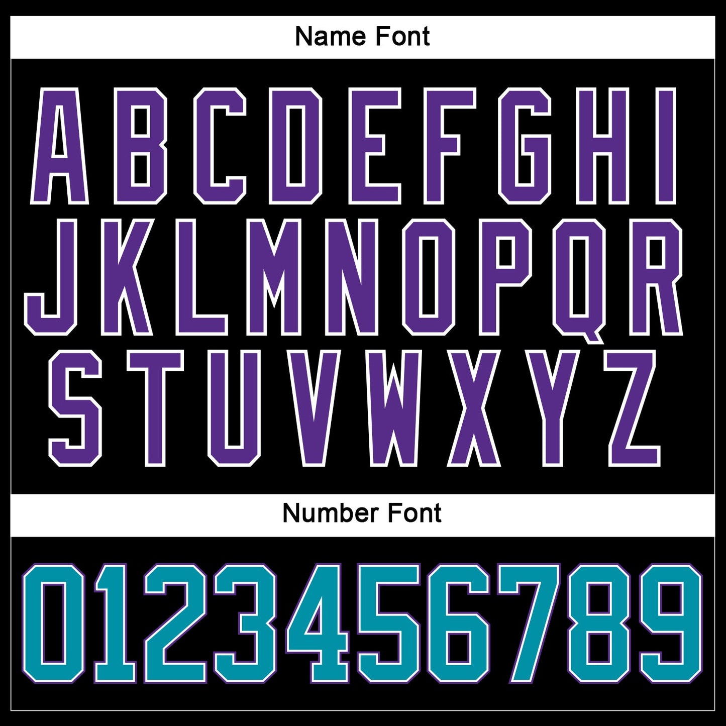 Custom Black Teal-Purple Hockey Jersey - Sky-Custom