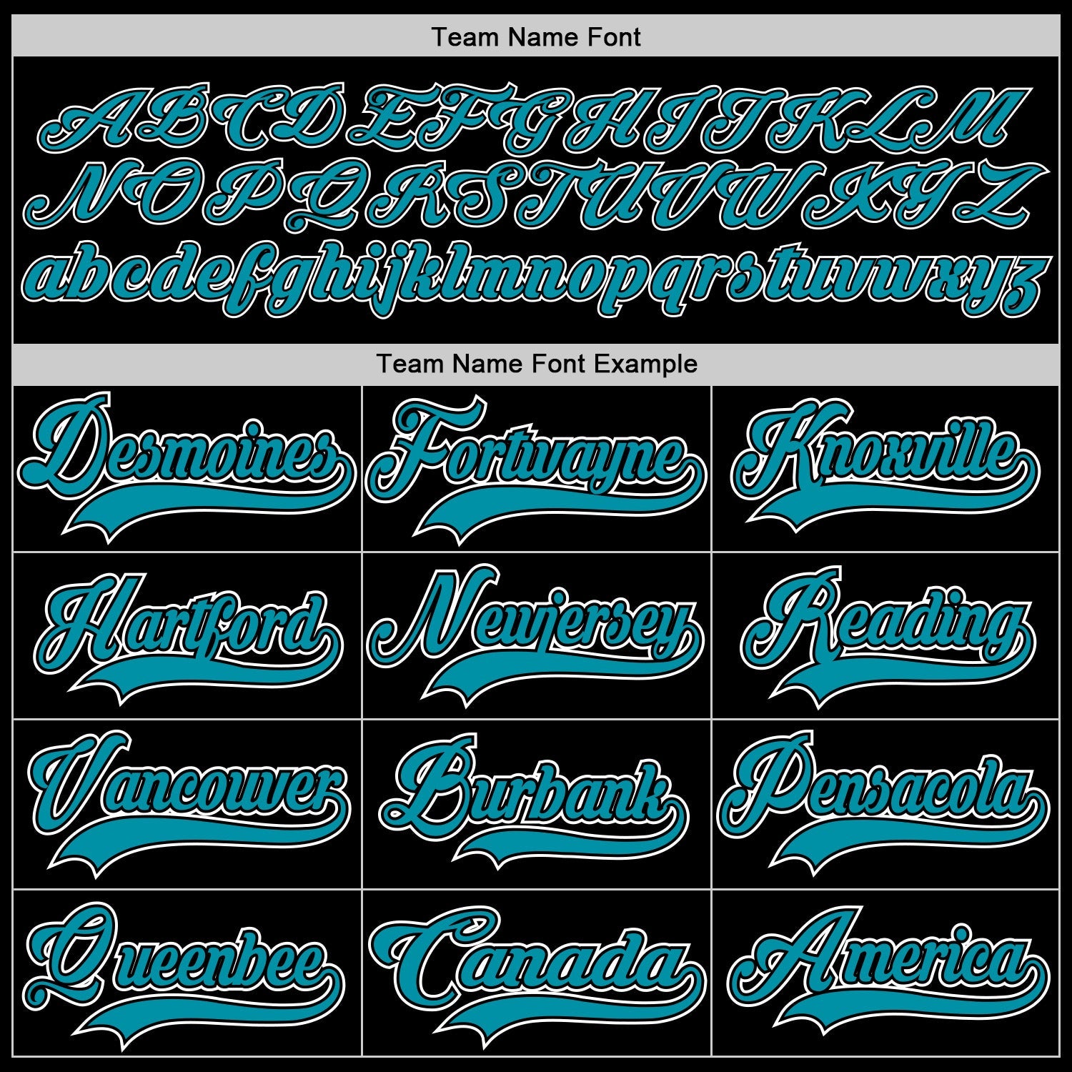 Custom Black Teal-White Hockey Jersey - Sky-Custom