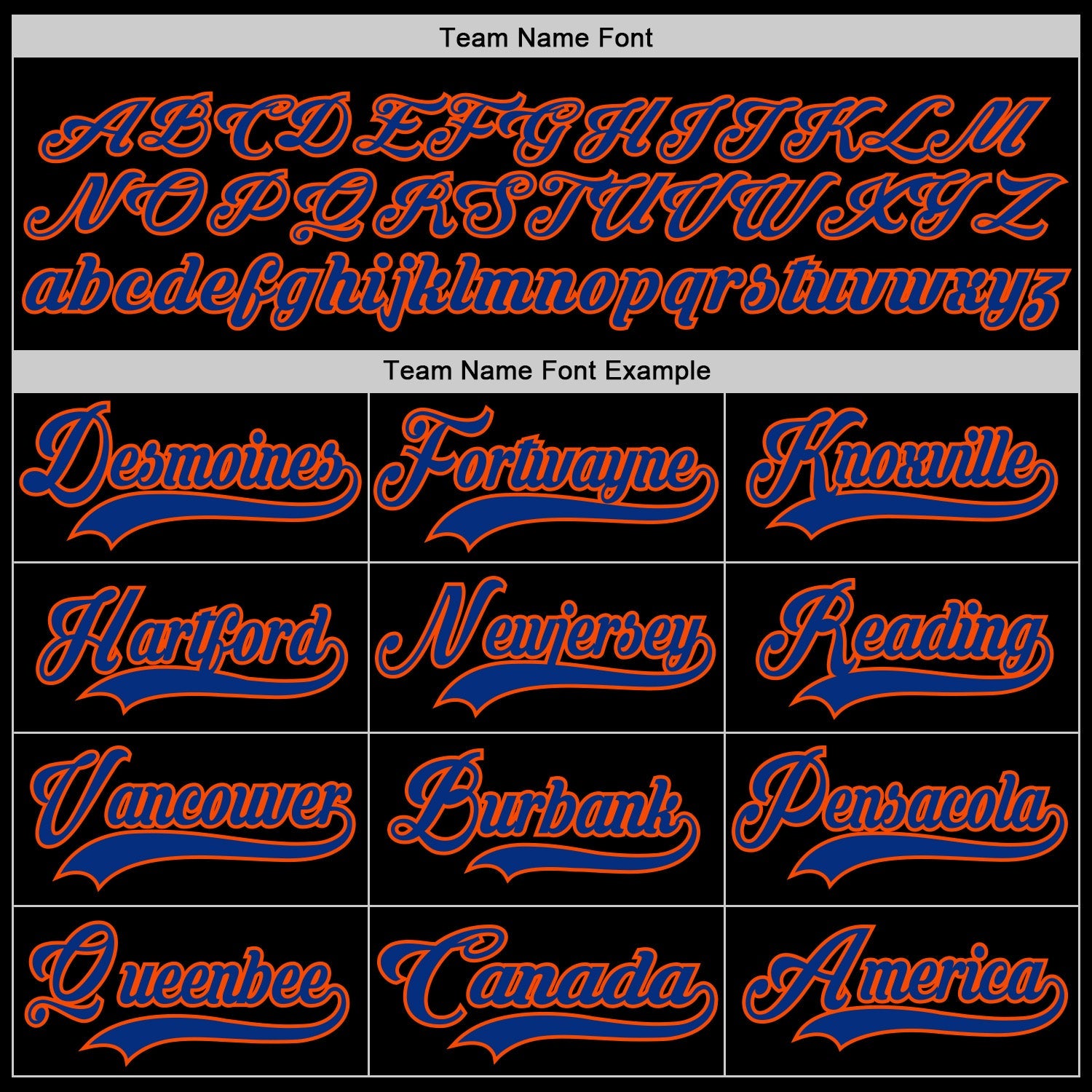 Custom Black Royal-Orange Hockey Jersey - Sky-Custom