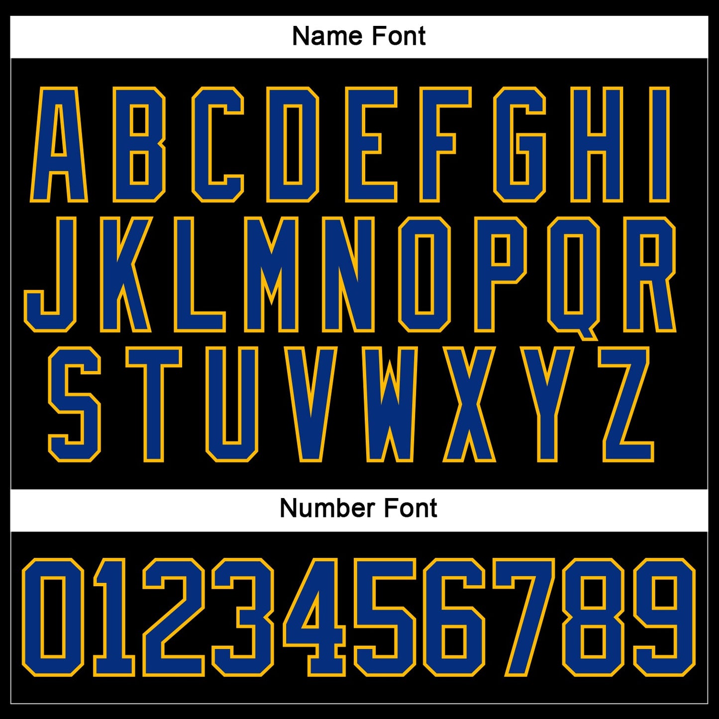Custom Black Royal-Gold Hockey Jersey - Sky-Custom