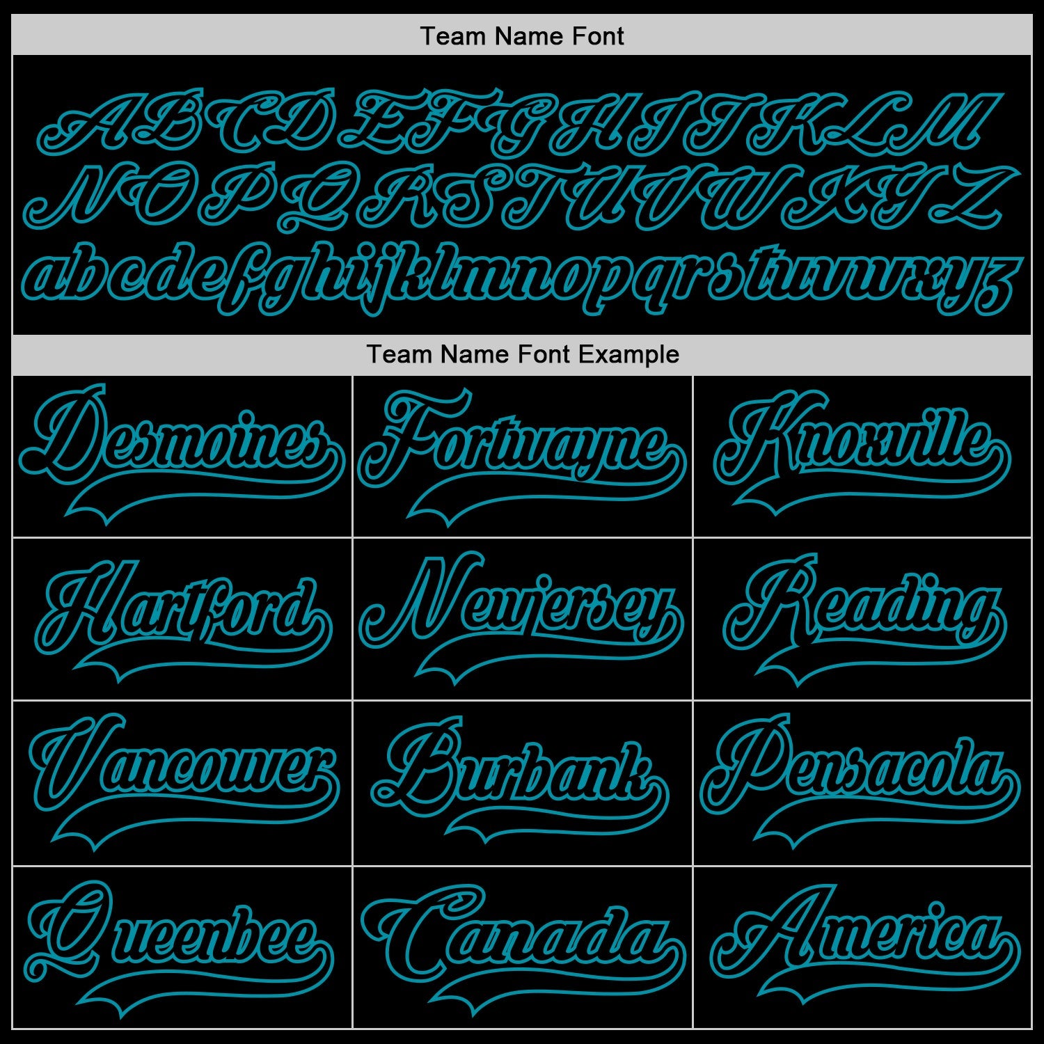 Custom Black Teal Hockey Jersey - Sky-Custom