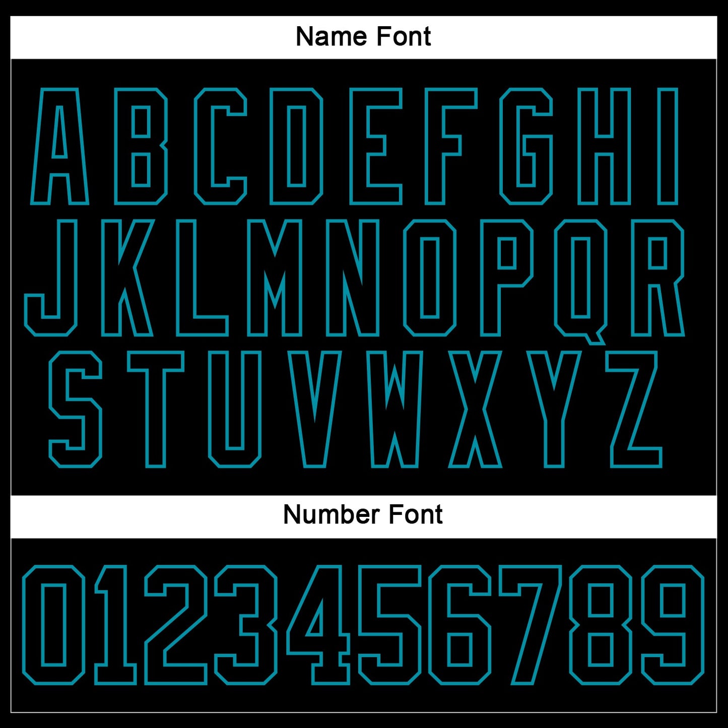 Custom Black Teal Hockey Jersey - Sky-Custom