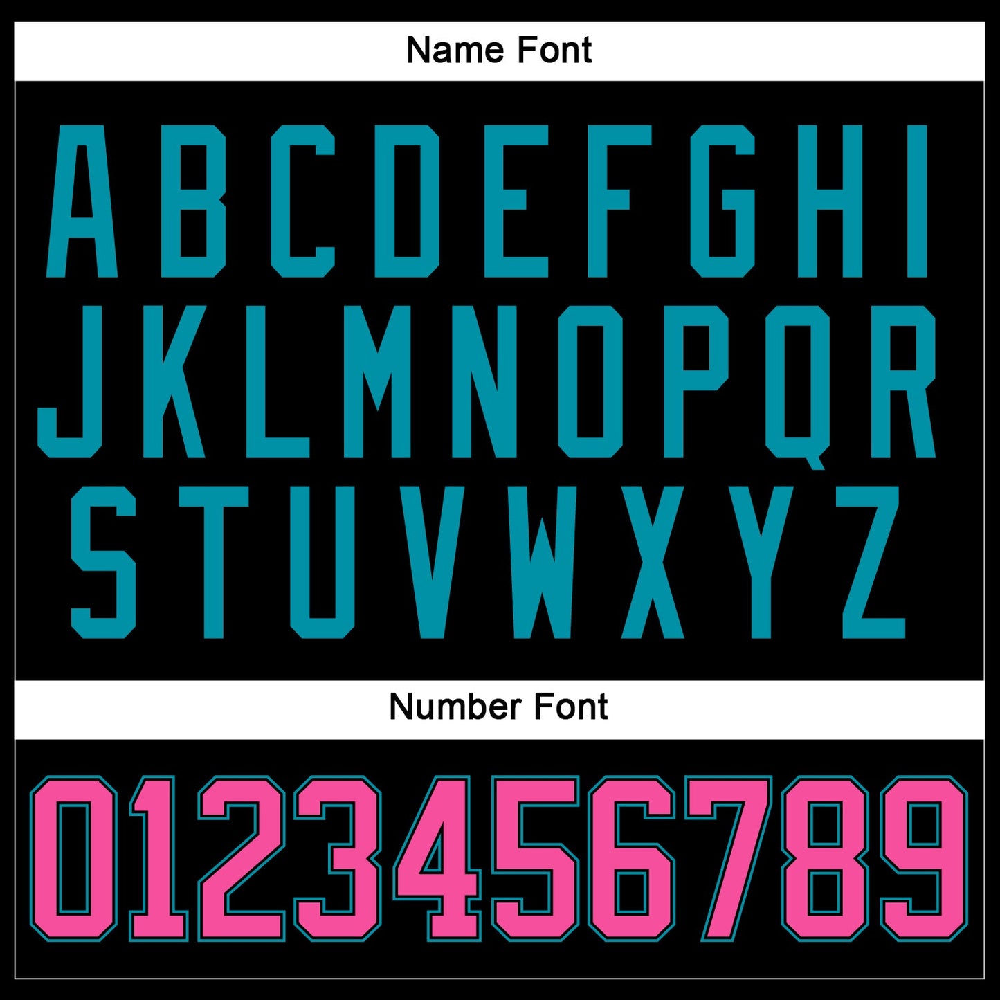 Custom Black Pink-Teal Hockey Jersey - Sky-Custom