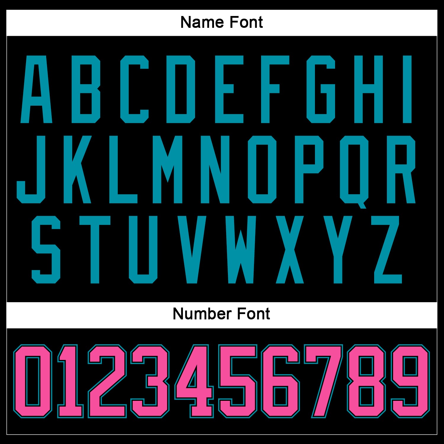 Custom Black Pink-Teal Hockey Jersey - Sky-Custom