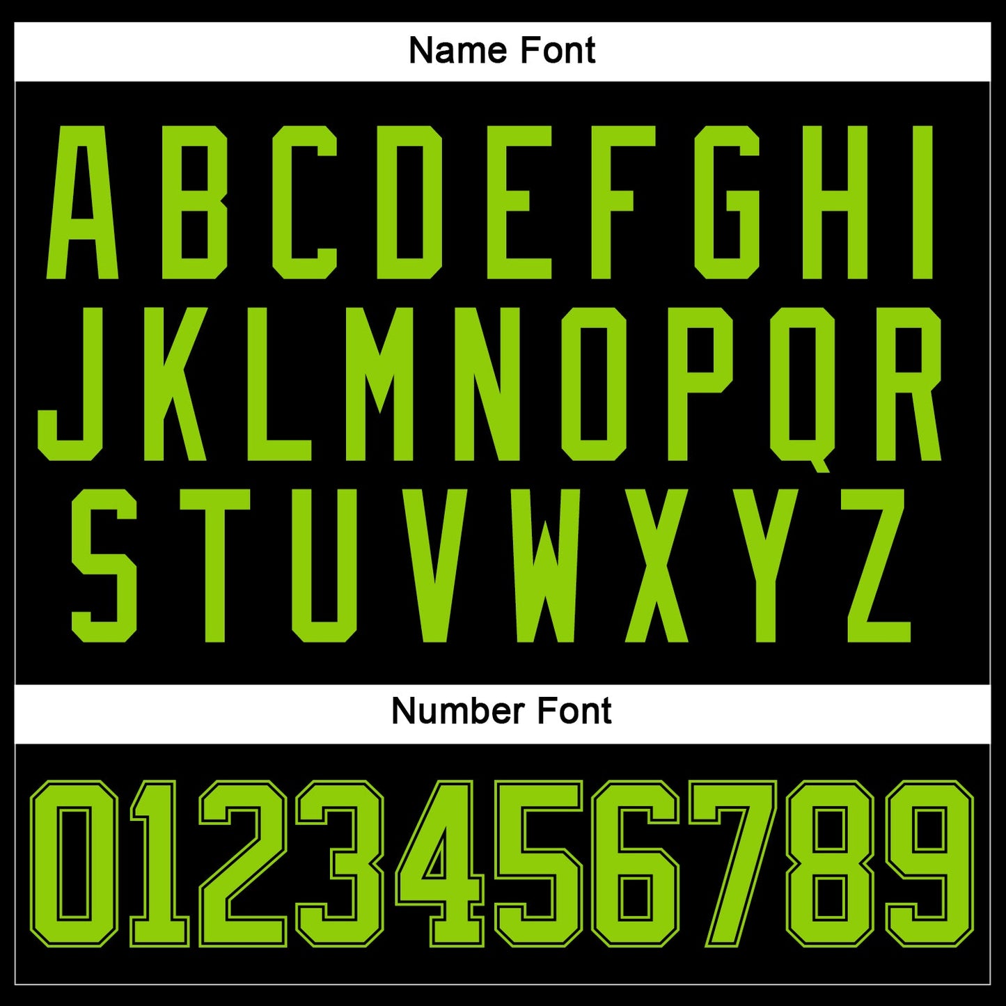 Custom Black Neon Green Hockey Jersey - Sky-Custom