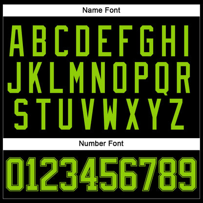 Custom Black Neon Green Hockey Jersey - Sky-Custom