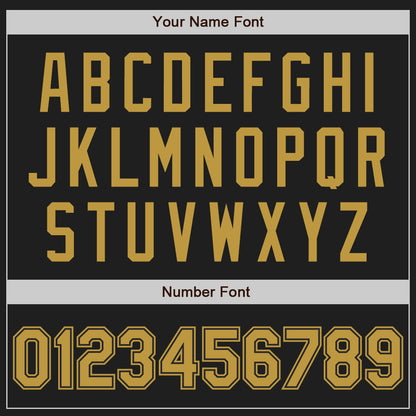 Custom Black Old Gold Authentic Baseball Jersey - Sky-Custom