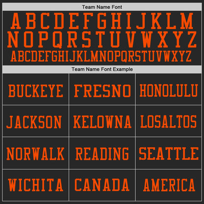 Custom Black White-Orange Mesh Authentic Football Jersey - Sky-Custom