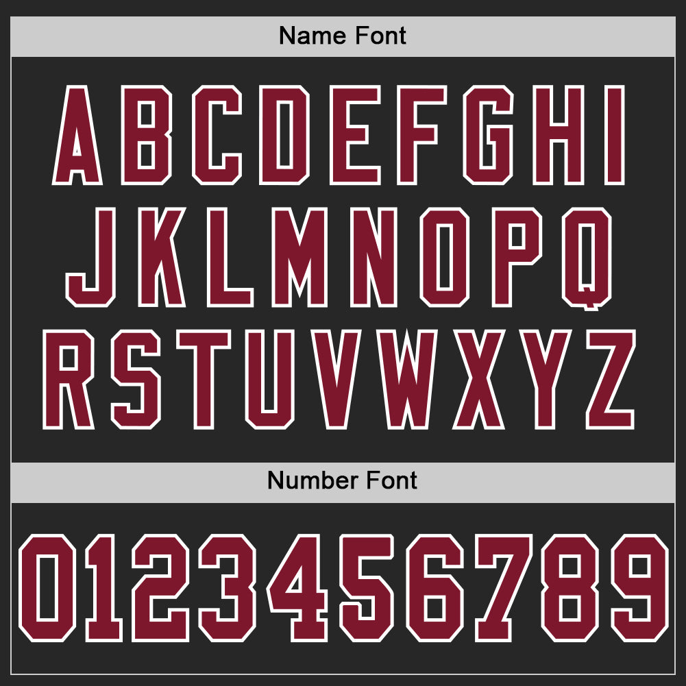 Custom Black Crimson-White Mesh Authentic Football Jersey - Sky-Custom