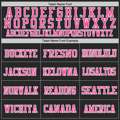 Custom Black Light Blue-Pink Mesh Authentic Football Jersey - Sky-Custom