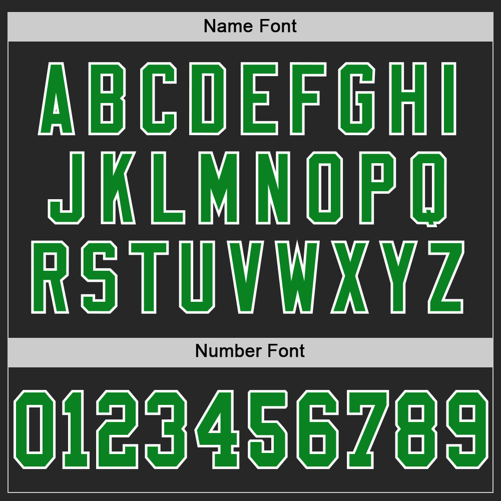 Custom Black Grass Green-White Mesh Authentic Football Jersey - Sky-Custom