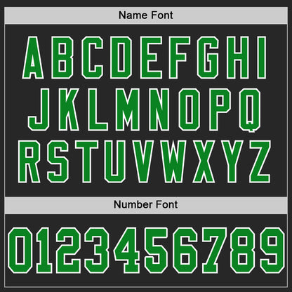 Custom Black Grass Green-White Mesh Authentic Football Jersey - Sky-Custom