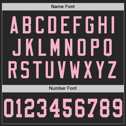 Custom Black Light Pink Mesh Authentic Football Jersey - Sky-Custom