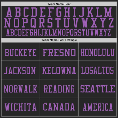 Custom Black Medium Purple Mesh Authentic Football Jersey - Sky-Custom