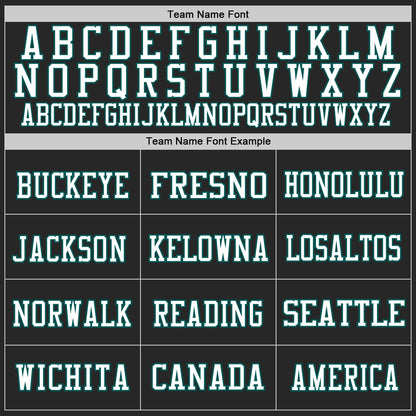 Custom Black Midnight Green-White Mesh Authentic Football Jersey - Sky-Custom