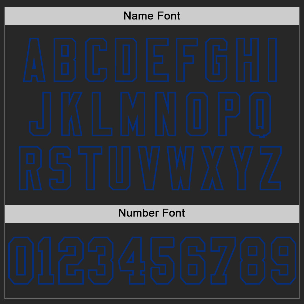 Custom Black Royal Mesh Authentic Football Jersey - Sky-Custom