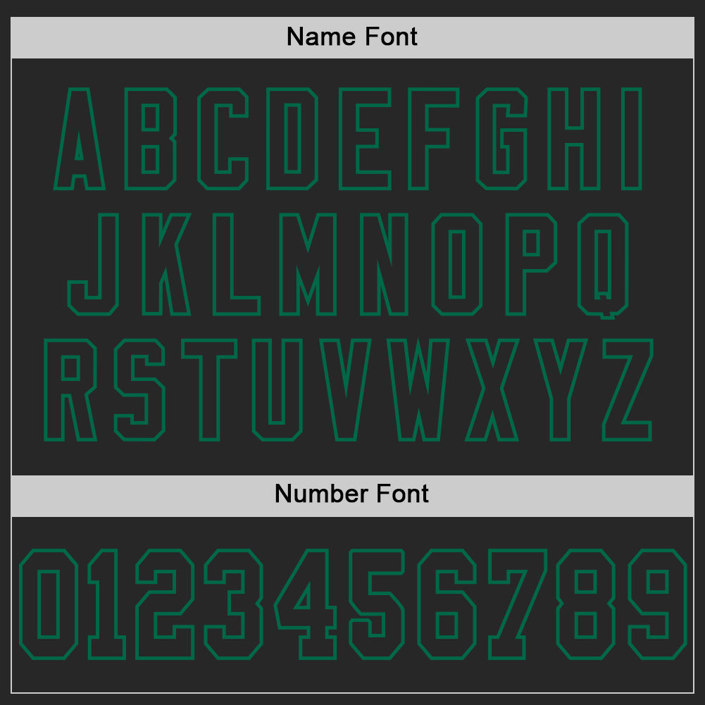 Custom Black Kelly Green Mesh Authentic Football Jersey - Sky-Custom