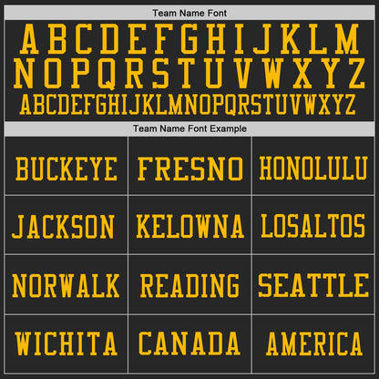 Custom Black Gold Mesh Authentic Football Jersey - Sky-Custom