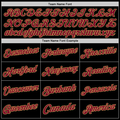 Custom Black Maroon-Old Gold Authentic Throwback Basketball Jersey - Sky-Custom