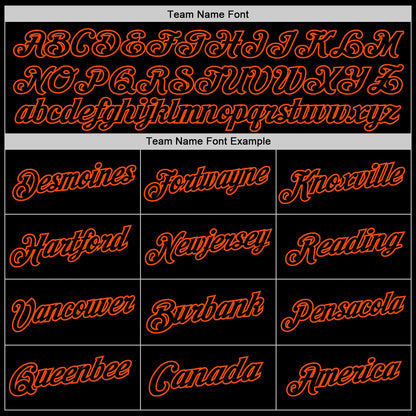 Custom Black Orange Authentic Throwback Basketball Jersey - Sky-Custom