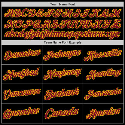 Custom Black Maroon-Gold Authentic Throwback Basketball Jersey - Sky-Custom