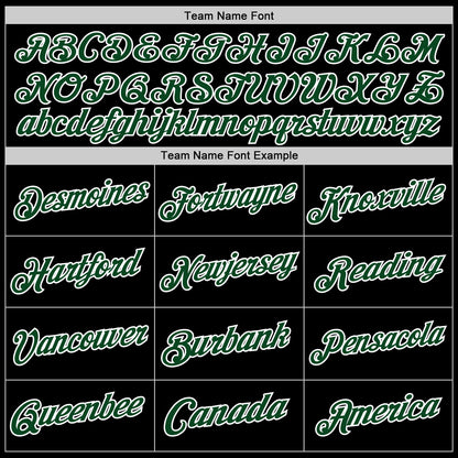 Custom Black Green-White Authentic Throwback Basketball Jersey - Sky-Custom