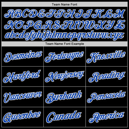 Custom Black Thunder Blue-White Authentic Throwback Basketball Jersey - Sky-Custom