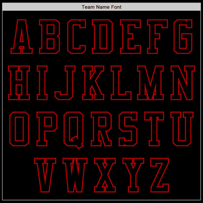 Custom Black Red Authentic Baseball Jersey - Sky-Custom