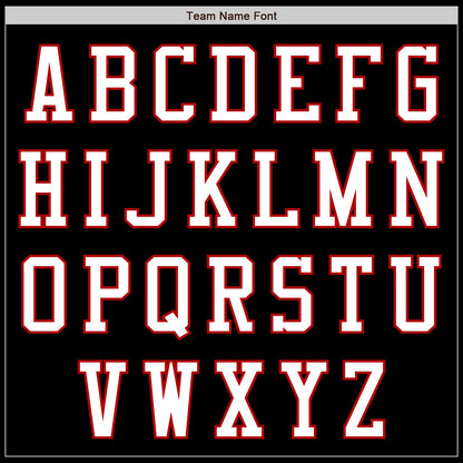 Custom Black White-Red Authentic Baseball Jersey - Sky-Custom