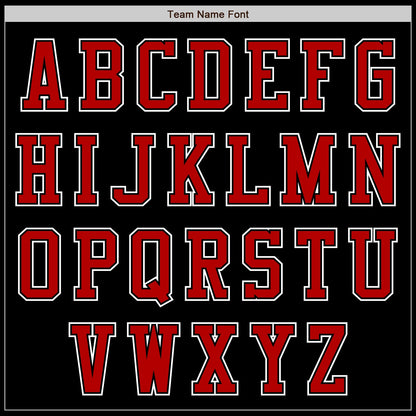 Custom Black Red-White Authentic Baseball Jersey - Sky-Custom