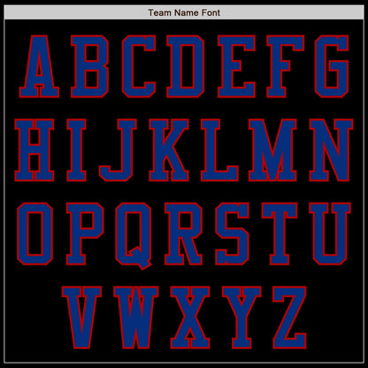 Custom Black Royal-Red Authentic Baseball Jersey - Sky-Custom