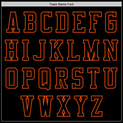 Custom Black Orange Authentic Baseball Jersey - Sky-Custom